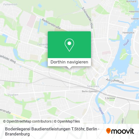 Bodenlegerei Baudienstleistungen T.Stöhr Karte