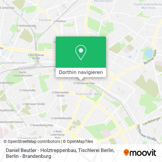 Daniel Beutler - Holztreppenbau, Tischlerei Berlin Karte