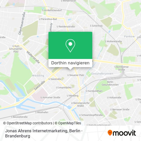 Jonas Ahrens Internetmarketing Karte