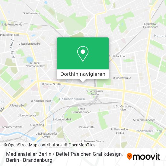 Medienatelier Berlin / Detlef Paelchen Grafikdesign Karte