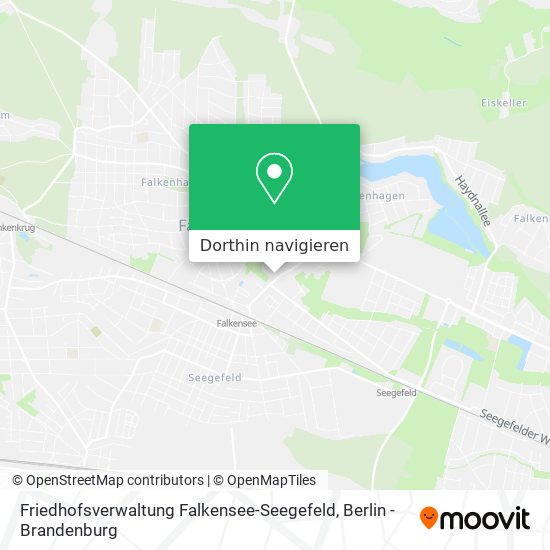 Friedhofsverwaltung Falkensee-Seegefeld Karte