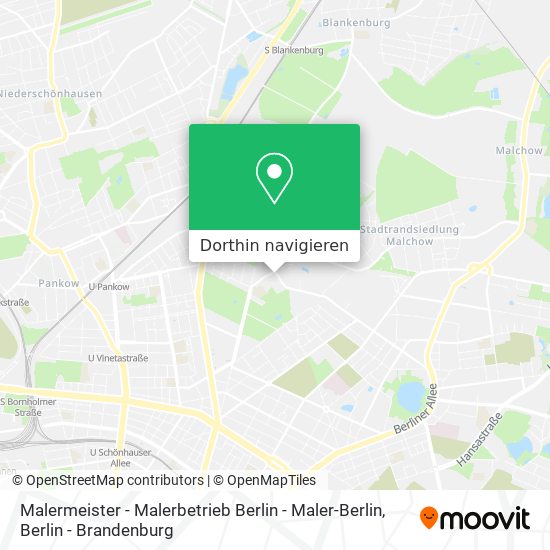 Malermeister - Malerbetrieb Berlin - Maler-Berlin Karte