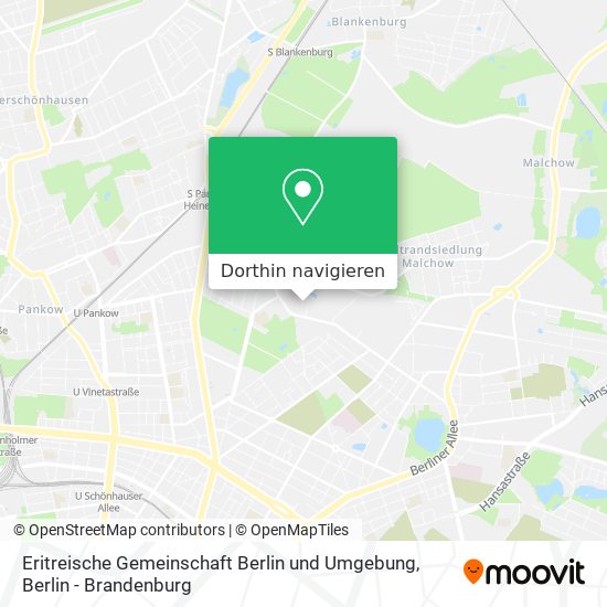 Eritreische Gemeinschaft Berlin und Umgebung Karte