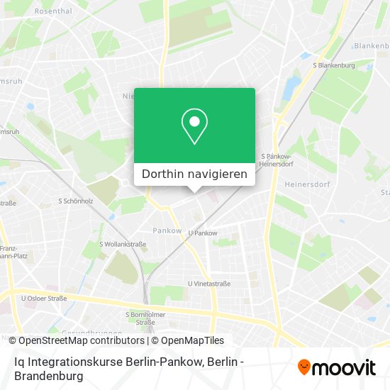 Iq Integrationskurse Berlin-Pankow Karte