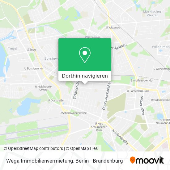 Wega Immobilienvermietung Karte