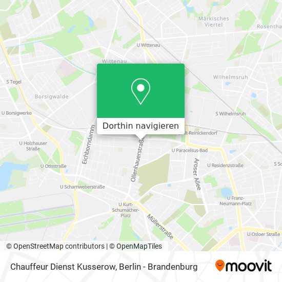 Chauffeur Dienst Kusserow Karte