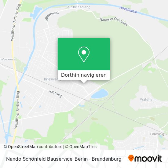Nando Schönfeld Bauservice Karte