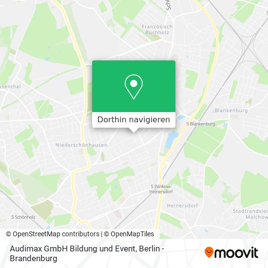 Audimax GmbH Bildung und Event Karte