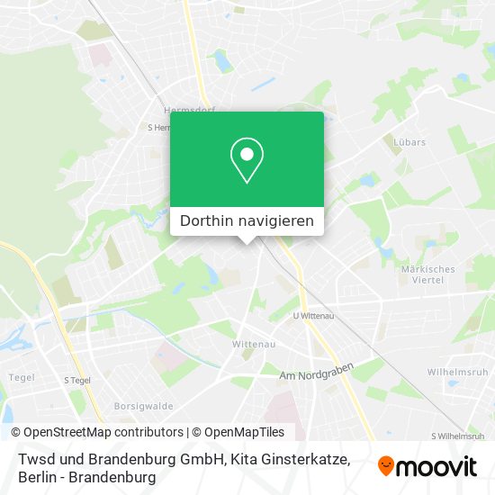 Twsd und Brandenburg GmbH, Kita Ginsterkatze Karte