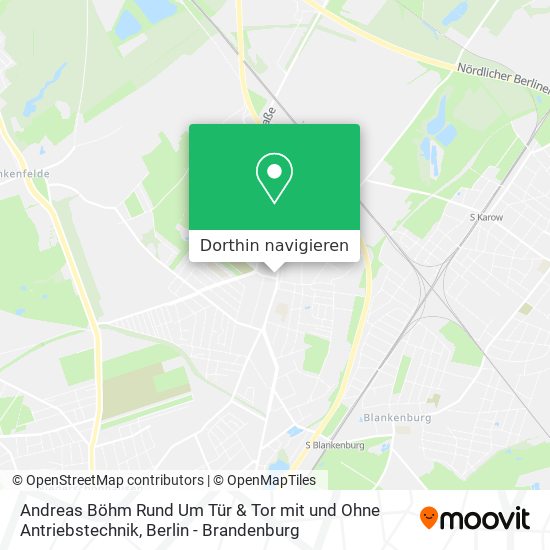 Andreas Böhm Rund Um Tür & Tor mit und Ohne Antriebstechnik Karte