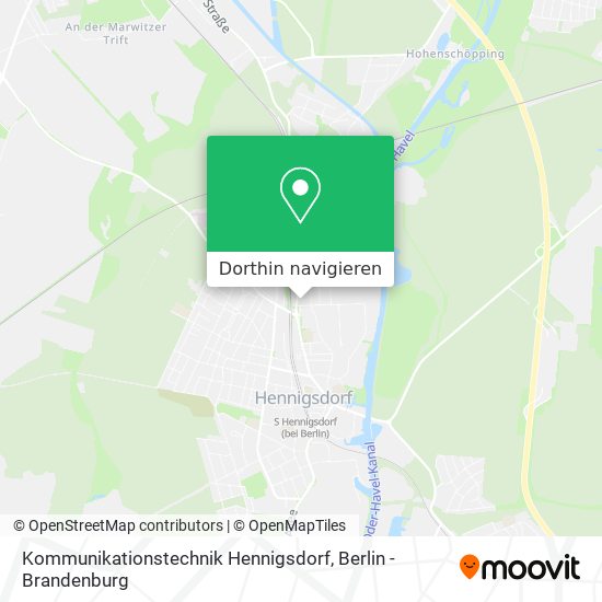 Kommunikationstechnik Hennigsdorf Karte