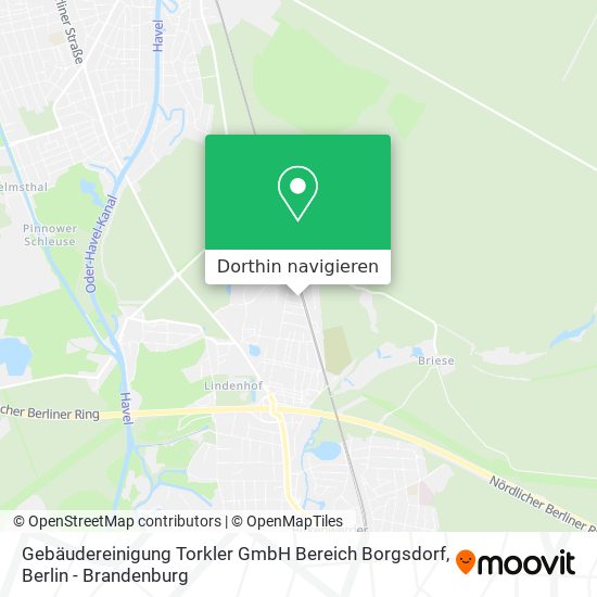 Gebäudereinigung Torkler GmbH Bereich Borgsdorf Karte
