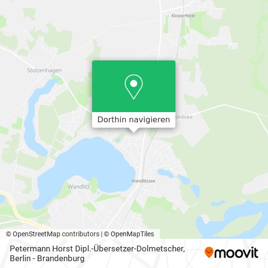 Petermann Horst Dipl.-Übersetzer-Dolmetscher Karte