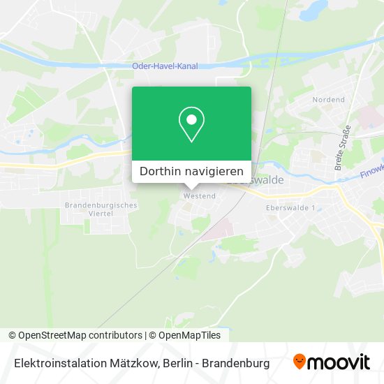 Elektroinstalation Mätzkow Karte