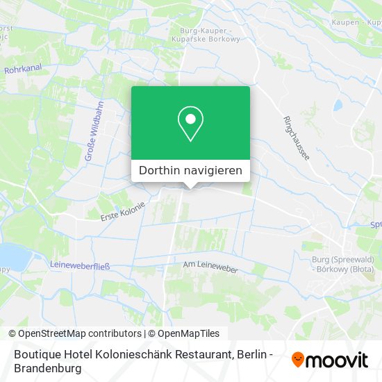 Boutique Hotel Kolonieschänk Restaurant Karte