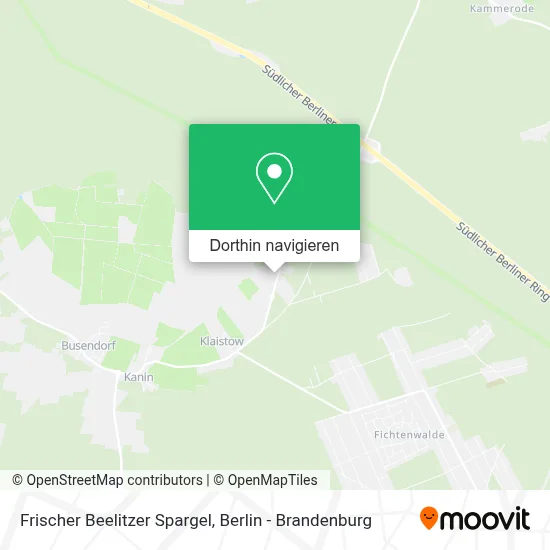Frischer Beelitzer Spargel Karte