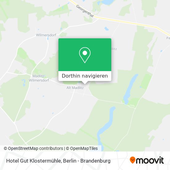 Hotel Gut Klostermühle Karte