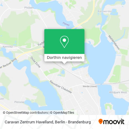 Caravan Zentrum Havelland Karte