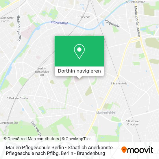 Marien Pflegeschule Berlin - Staatlich Anerkannte Pflegeschule nach Pflbg Karte