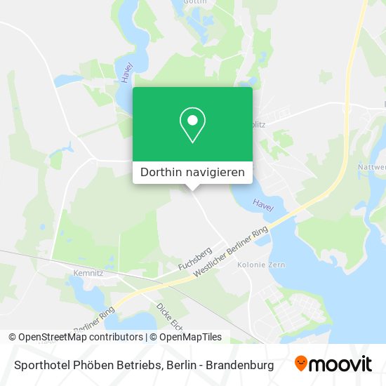 Sporthotel Phöben Betriebs Karte