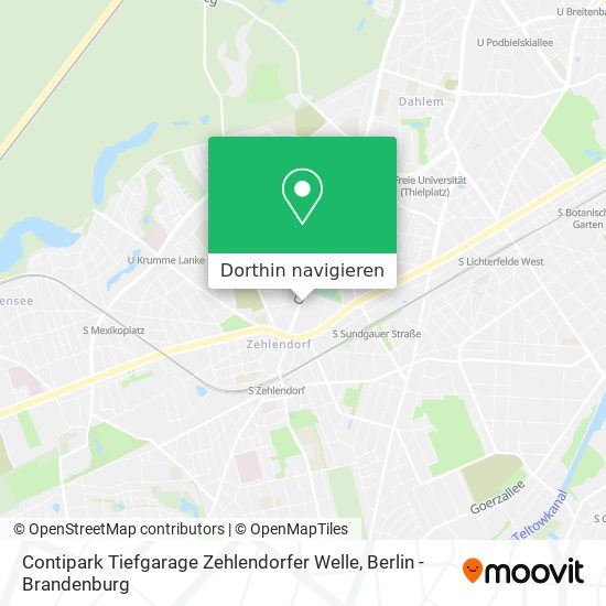 Contipark Tiefgarage Zehlendorfer Welle Karte