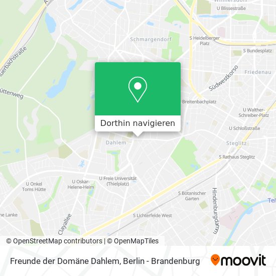 Freunde der Domäne Dahlem Karte