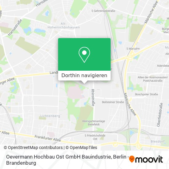 Oevermann Hochbau Ost GmbH Bauindustrie Karte