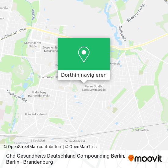 Ghd Gesundheits Deutschland Compounding Berlin Karte