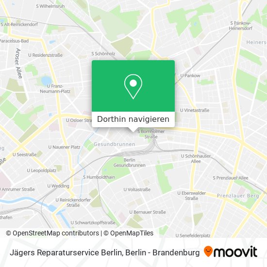 Jägers Reparaturservice Berlin Karte