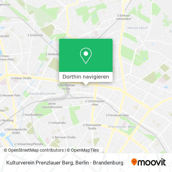 Kulturverein Prenzlauer Berg Karte