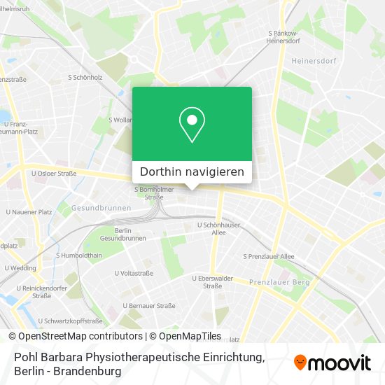 Pohl Barbara Physiotherapeutische Einrichtung Karte