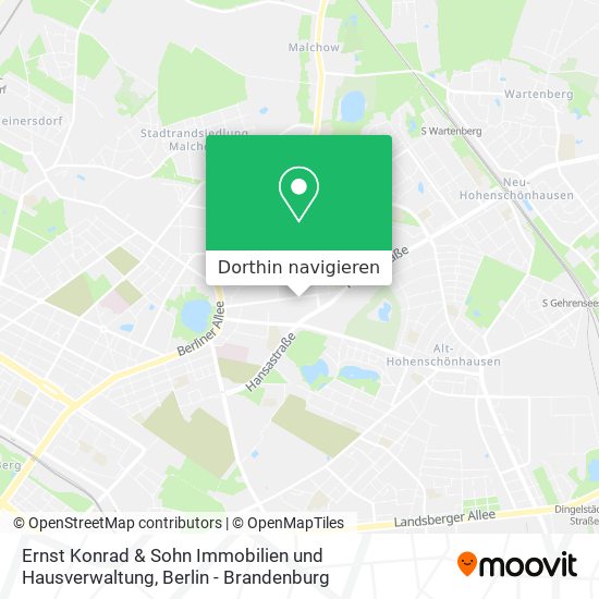 Ernst Konrad & Sohn Immobilien und Hausverwaltung Karte