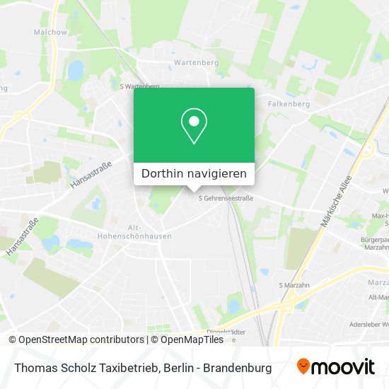 Thomas Scholz Taxibetrieb Karte