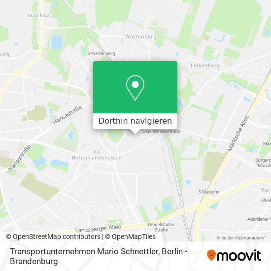 Transportunternehmen Mario Schnettler Karte