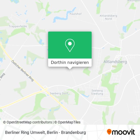 Berliner Ring Umwelt Karte
