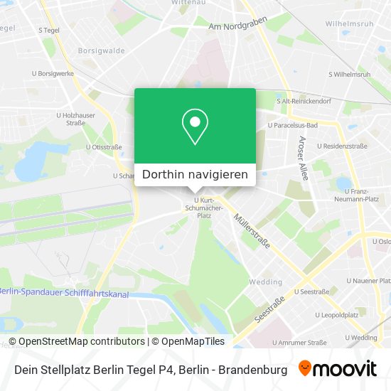 Dein Stellplatz Berlin Tegel P4 Karte