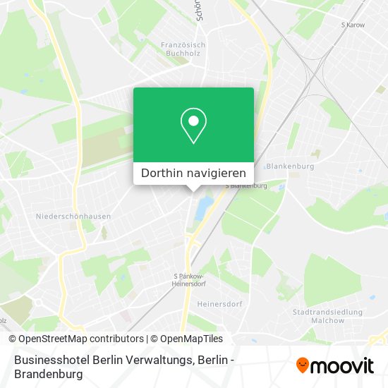Businesshotel Berlin Verwaltungs Karte
