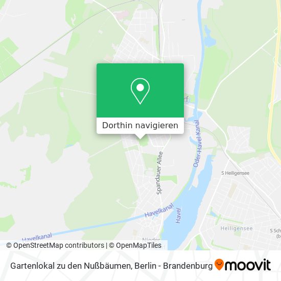 Gartenlokal zu den Nußbäumen Karte