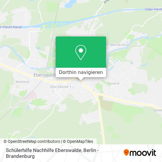 Schülerhilfe Nachhilfe Eberswalde Karte