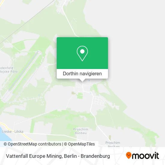 Vattenfall Europe Mining Karte