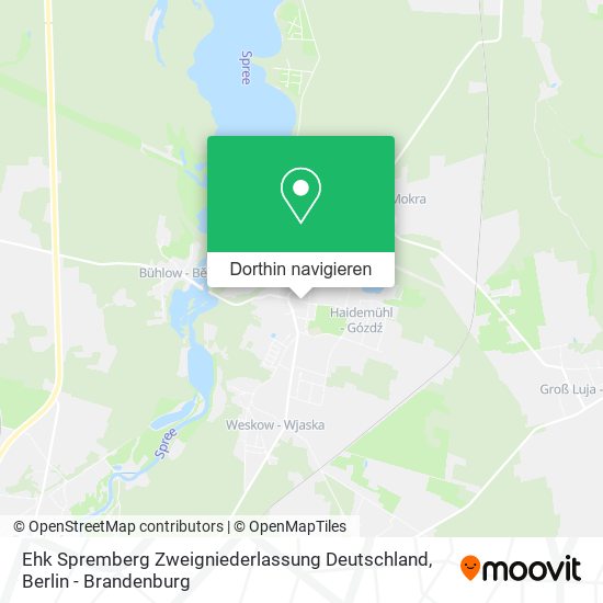 Ehk Spremberg Zweigniederlassung Deutschland Karte