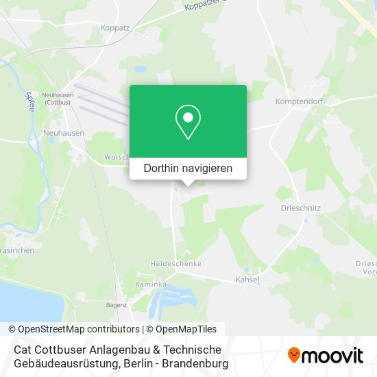 Cat Cottbuser Anlagenbau & Technische Gebäudeausrüstung Karte
