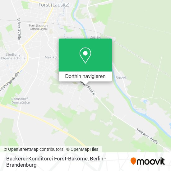 Bäckerei-Konditorei Forst-Bäkome Karte
