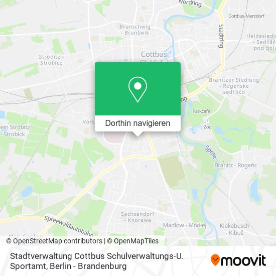 Stadtverwaltung Cottbus Schulverwaltungs-U. Sportamt Karte