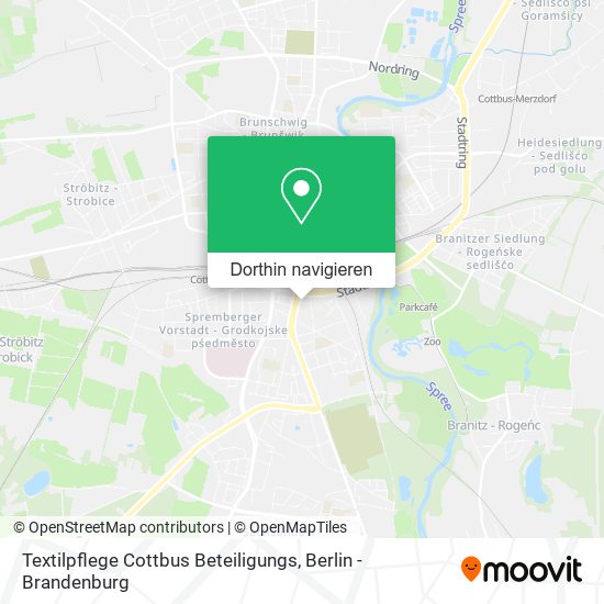 Textilpflege Cottbus Beteiligungs Karte