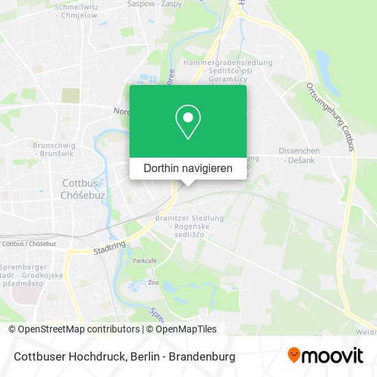 Cottbuser Hochdruck Karte