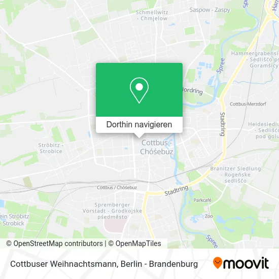 Cottbuser Weihnachtsmann Karte