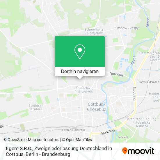 Egem S.R.O., Zweigniederlassung Deutschland in Cottbus Karte