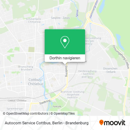 Autocom Service Cottbus Karte