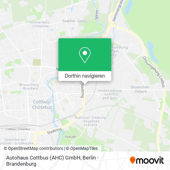 Autohaus Cottbus (AHC) GmbH Karte